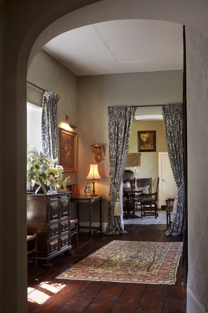 Chenies Manor House interior hall to Elizabeth room