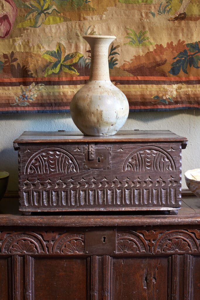 Chenies Manor House interior detail furniture