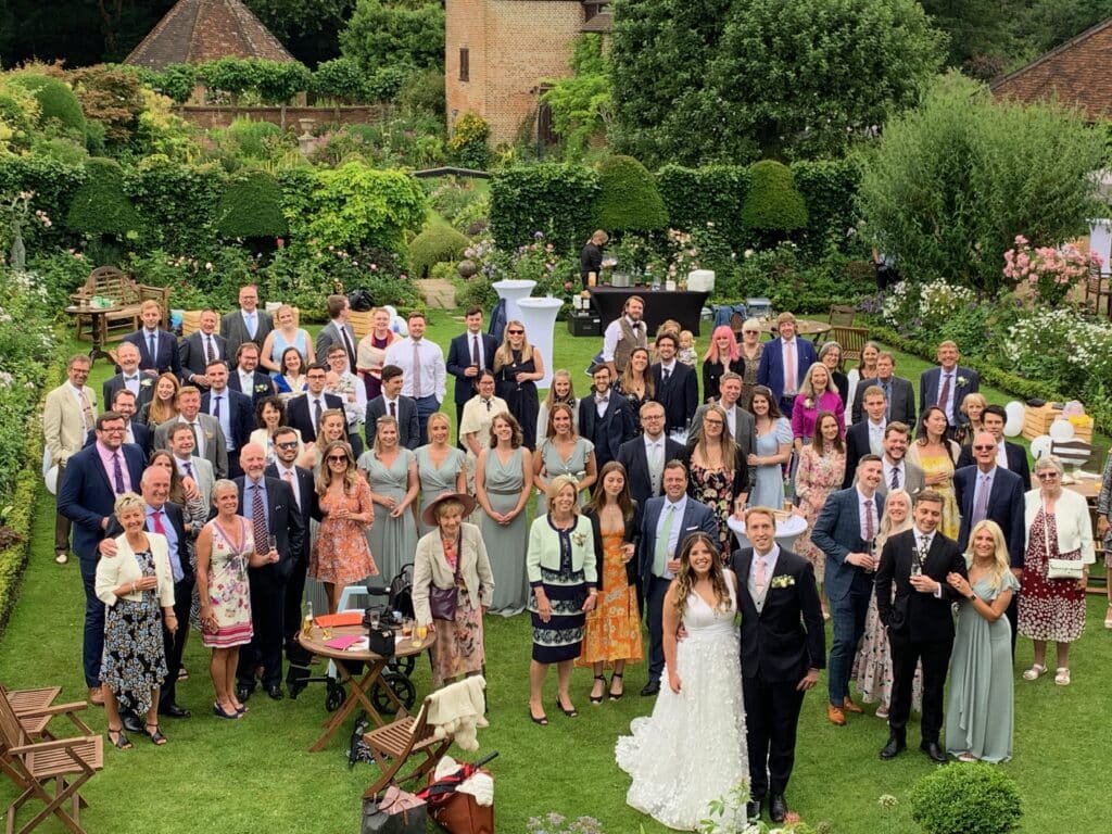 Chenies Manor House wedding guests