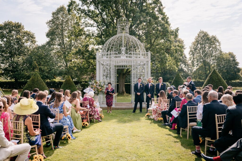 Chenies Manor House Wedding Outside