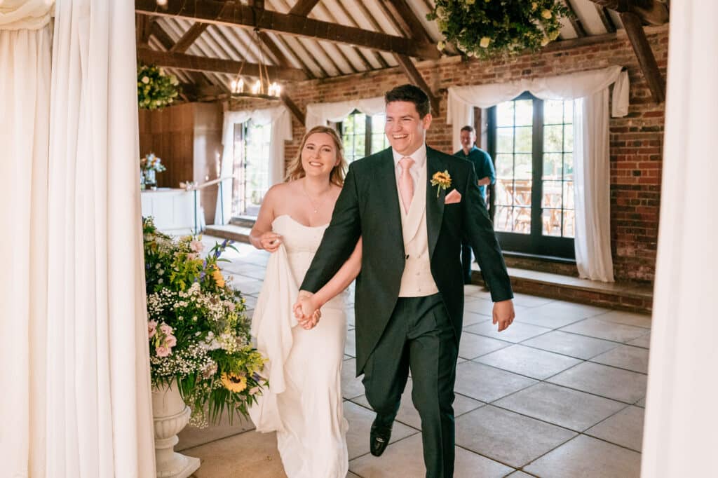 Chenies Manor House bride and groom
