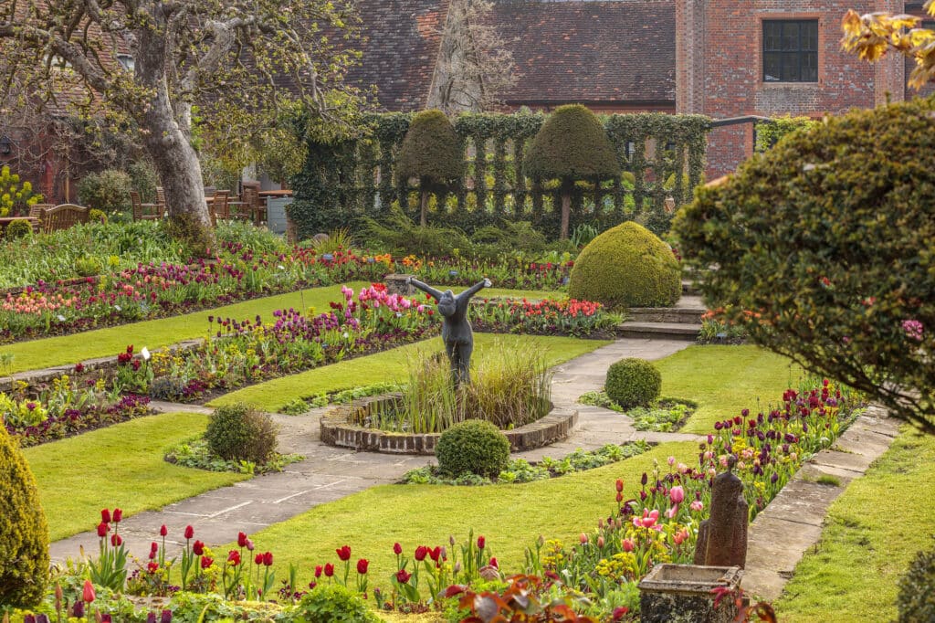 Chenies Manor House sunken garden