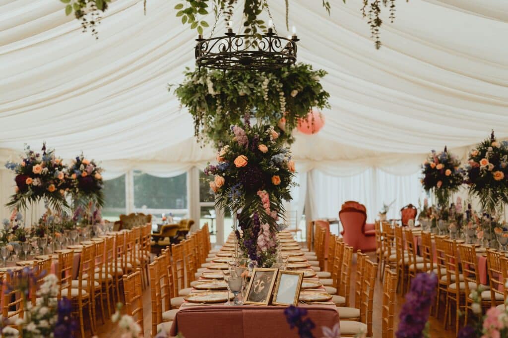 Chenies Manor House Marquee wedding reception location